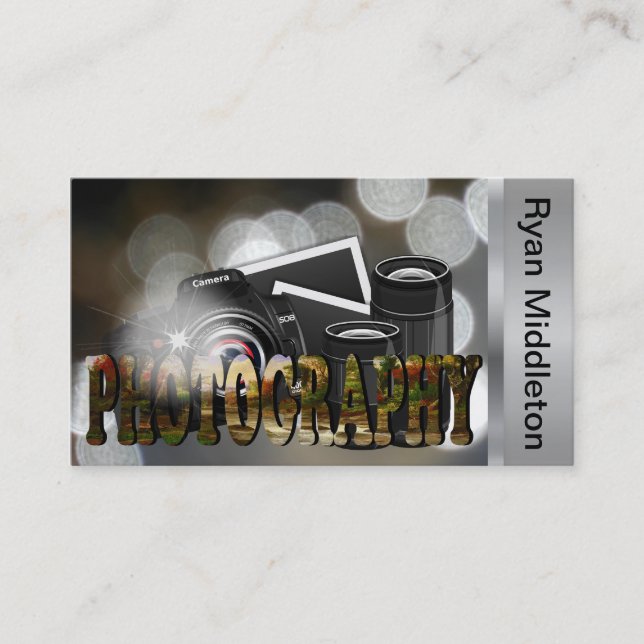 Tarjeta De Visita Fotógrafo profesional (Anverso)