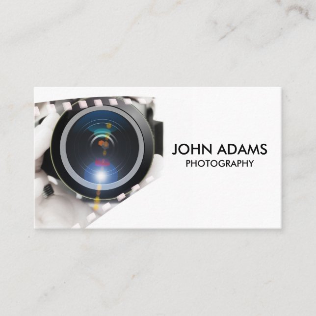 Tarjeta De Visita Fotógrafo profesional (Anverso)