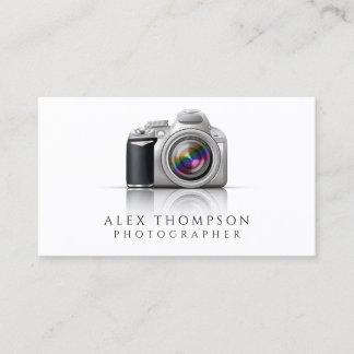 Tarjeta De Visita Fotógrafo profesional de cámara réflex digital