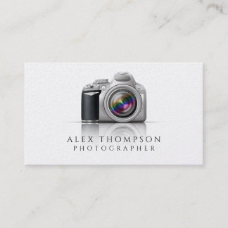 Tarjeta De Visita Fotógrafo profesional de cámara réflex digital