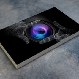 Tarjeta De Visita Fotógrafo profesional de fotograma manos
