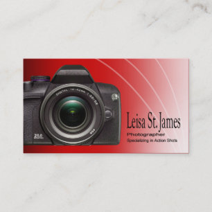 Tarjeta De Visita Fotógrafo profesional de la "cámara" -, fotograf