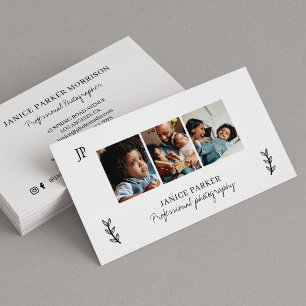 Tarjeta De Visita Fotógrafo profesional de la fotografía moderna