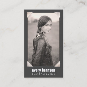 Tarjeta De Visita Fotógrafo profesional de Silver Corner Photocard