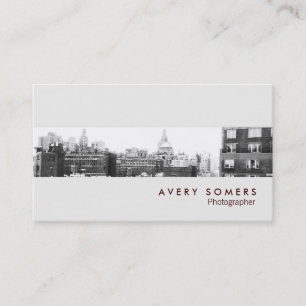 Tarjeta De Visita Fotógrafo profesional Fotografía Insertar fotograf