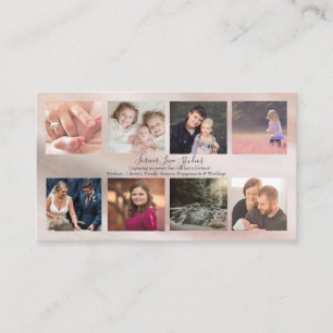 Tarjeta De Visita Fotógrafo profesional Marble - 8 diseños fotogr