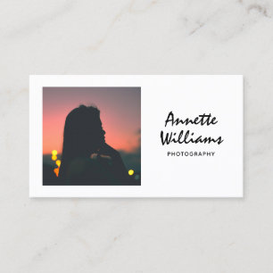 Tarjeta De Visita Fotógrafo Profesional Minimalista Moderno