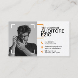 Tarjeta De Visita Fotógrafo profesional moderno