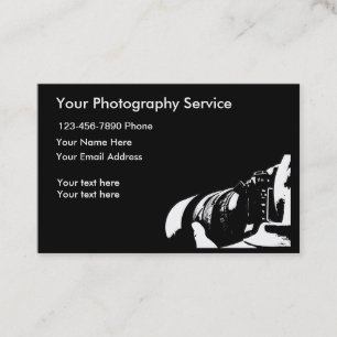 Tarjeta De Visita Fotógrafo profesional moderno