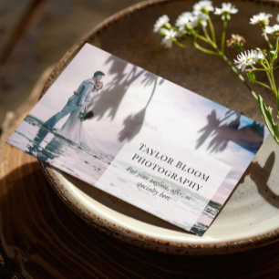 Tarjeta De Visita Fotógrafo profesional moderno de fotografía limp