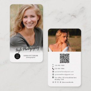 Tarjeta De Visita Fotógrafo profesional moderno de moda