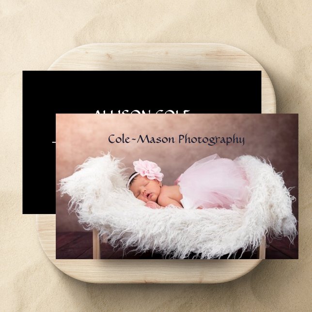 Tarjeta De Visita Fotógrafo Profesional para niños (Photographer, Baby, Children's, Professional Business Card)