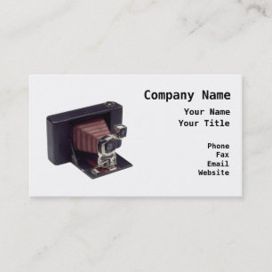 Tarjeta De Visita Fotógrafo retro