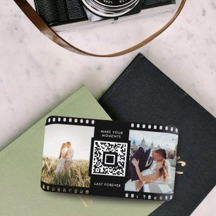 Tarjeta De Visita Fotógrafo Rollo de película Blanco Negro Foto Códi