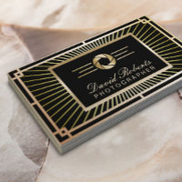 Fotógrafo Vintage Gold Art Deco Moderno