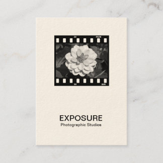 Tarjeta De Visita Fotograma de 35mm 01 (Crema)