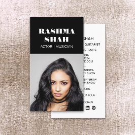 Tarjeta De Visita Fotos de Actor Musician Entertainment Profesional