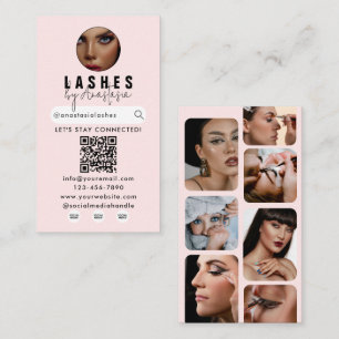 Tarjeta De Visita Fotos de la belleza influyente del cabello de arti