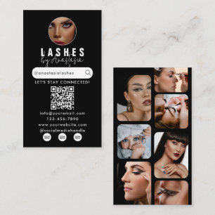 Tarjeta De Visita Fotos de la belleza influyente del cabello de arti