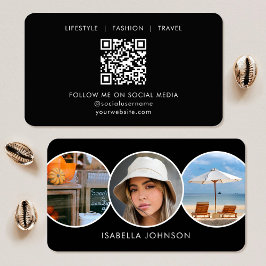 Tarjeta De Visita Fotos de perfil contemporáneo Personalizado Código