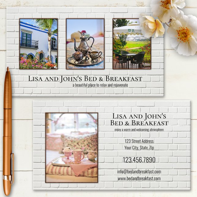 Tarjeta De Visita Fotos Vacaciones en bed and breakfast (Subido por el creador)