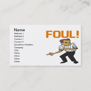 Tarjeta De Visita Foul
