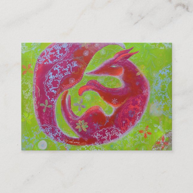 Tarjeta De Visita Fox. perezoso (Anverso)