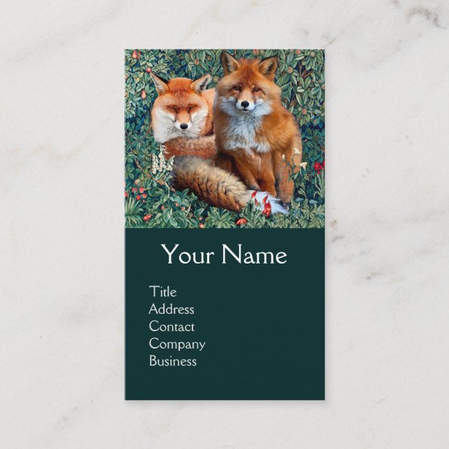 Tarjeta De Visita FOXAS ROJAS ENTRE LA VERGÜENZA, EL FOLLETO, EL Mon (Anverso)