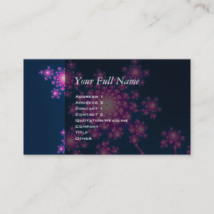 Tarjeta De Visita Fractal de la Feliz Año Nuevo