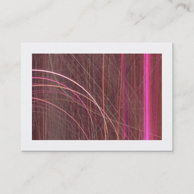 Tarjeta De Visita Fractal de llama 02 (bordeado) (Anverso)