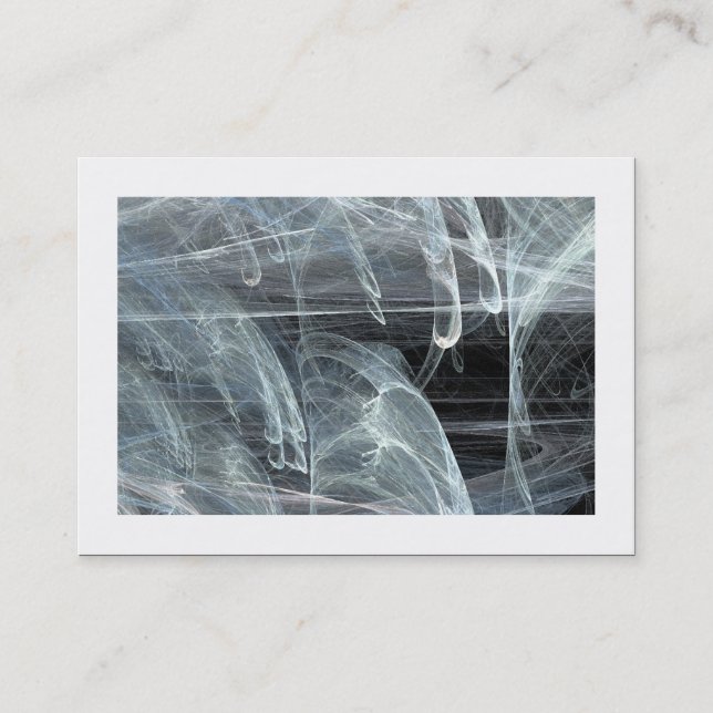 Tarjeta De Visita Fractal de llama 05 (bordeado) (Anverso)