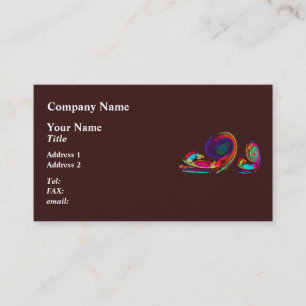 Tarjeta De Visita Fractal - Familia Snail