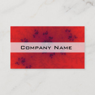 Tarjeta De Visita Fractal rojo