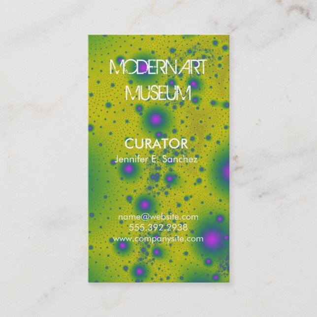 Tarjeta De Visita Fractales (Anverso)