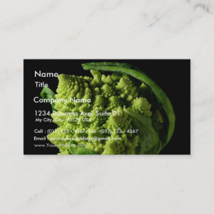 Tarjeta De Visita Fractales del bróculi de Romanesco