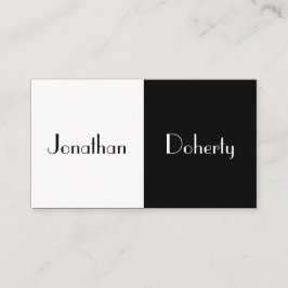 Tarjeta De Visita Fractura retra blanco y negro