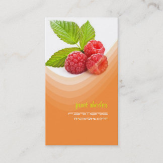 Tarjeta De Visita Frambuesa fresca