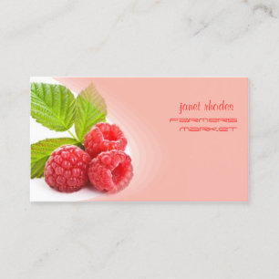 Tarjeta De Visita Frambuesa perfectamente fresca