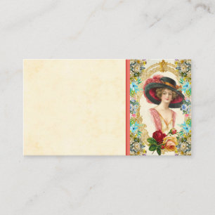 Tarjeta de visita francesa vintage