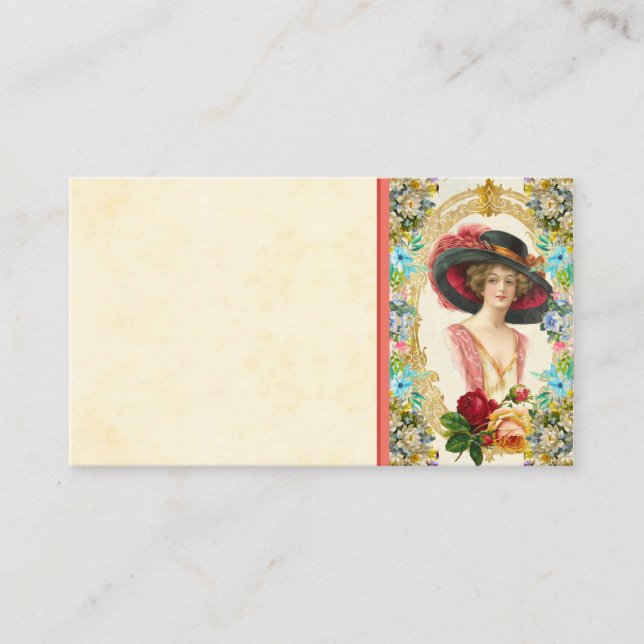Tarjeta de visita francesa vintage (Anverso)