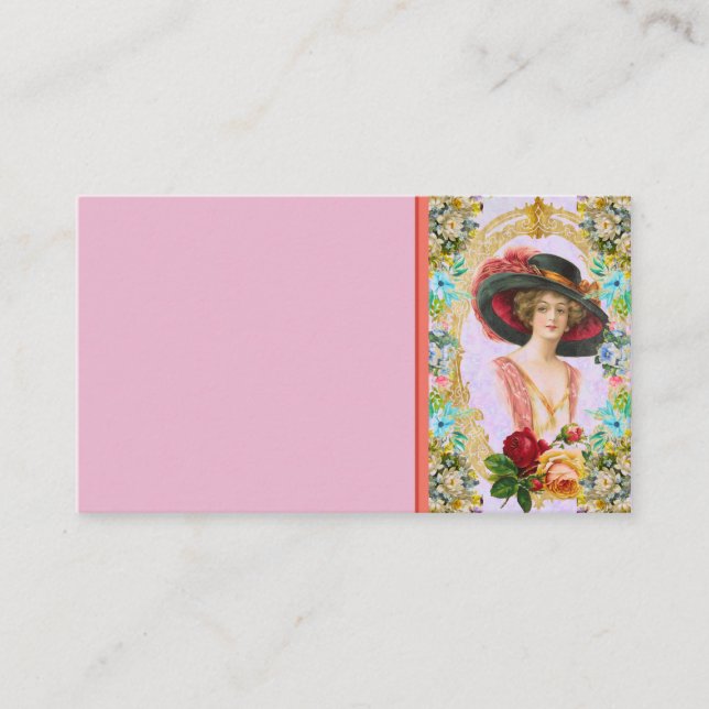 Tarjeta de visita francesa vintage (Anverso)