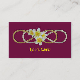 Tarjeta De Visita Frangipani bicolor del infinito doble