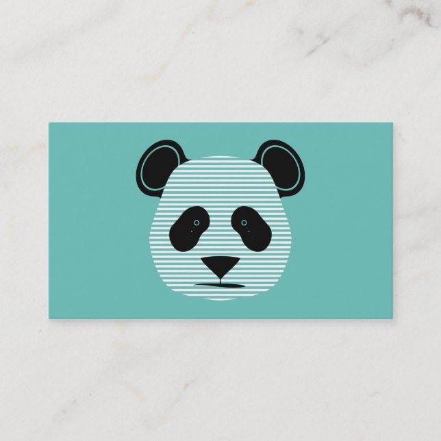 Tarjeta De Visita franjas pandas (Anverso)