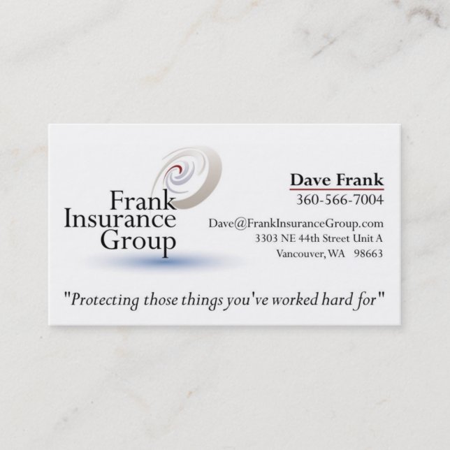 Tarjeta De Visita FrankInsuranceGroup 2 (Anverso)