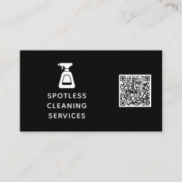 Tarjeta De Visita Frasco de pulverización de código QR de la empresa