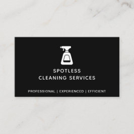 Tarjeta De Visita Frasco de pulverización de la empresa de limpieza