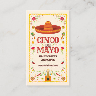 Tarjeta De Visita Fraude Cinco de Mayo Mexicano