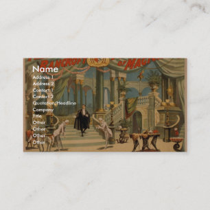 Tarjeta De Visita Frederick Bancroft, 'el Palace del mago