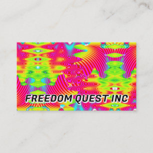 Tarjeta De Visita FREEDOM QUEST INC ( puedes cambiar las palabras )