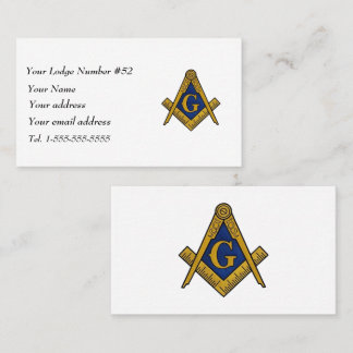 Tarjeta De Visita Freemason Freemasonry Symbol Masonic Black